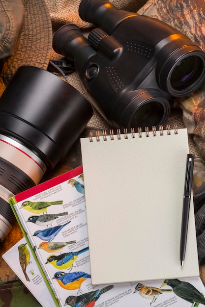 Birdwatching Notebook Espaço para texto