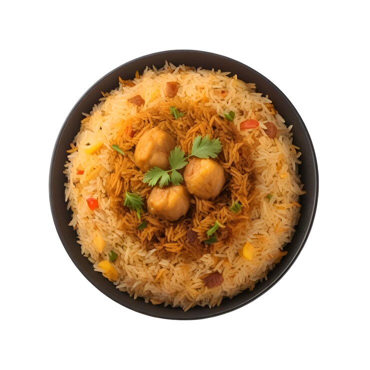 Biriyani aislado Imagen Ilustración fondo blanco