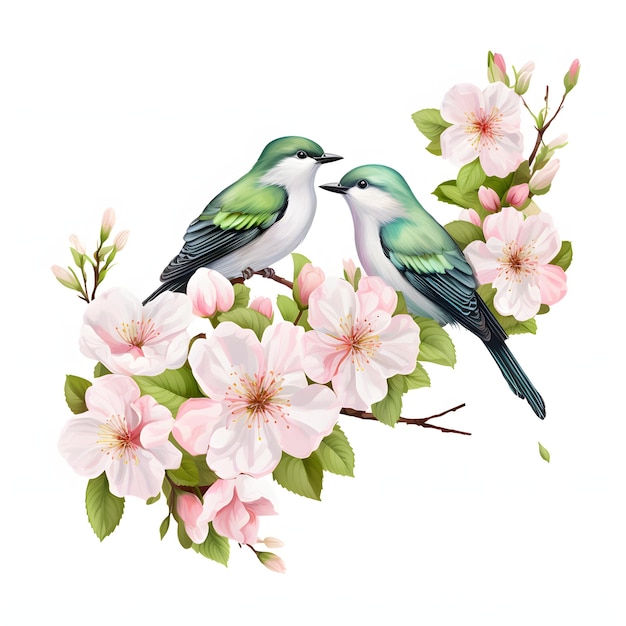 Birnbaumblüte, Vogelbirnenblüten