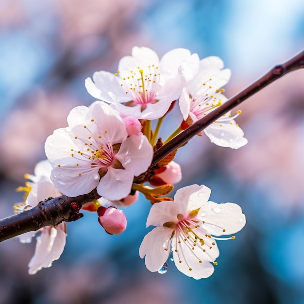 Birnenblüten im Frühling