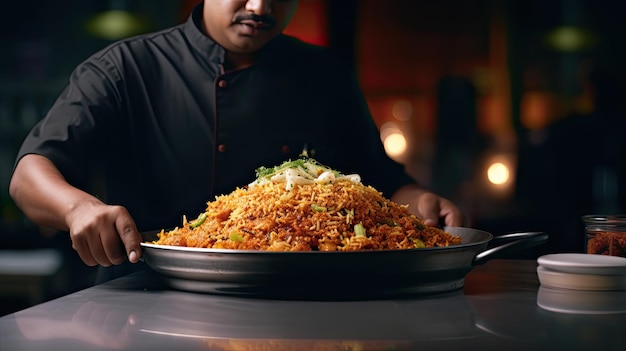 Biryani é um prato misto de arroz