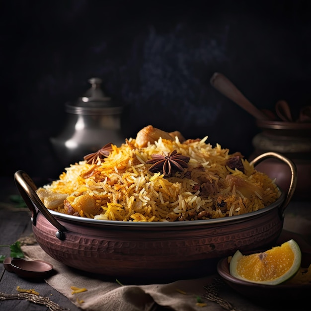 Biryani é um prato misto de arroz