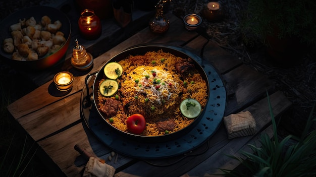 Biryani es un plato de arroz mixto