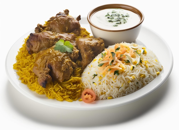 biryani especial fundo escuro generativo ai