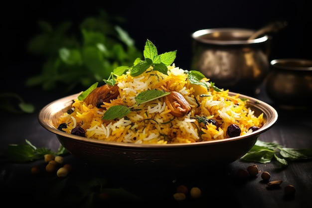 Biryani-Reis mit frischen Kräutern