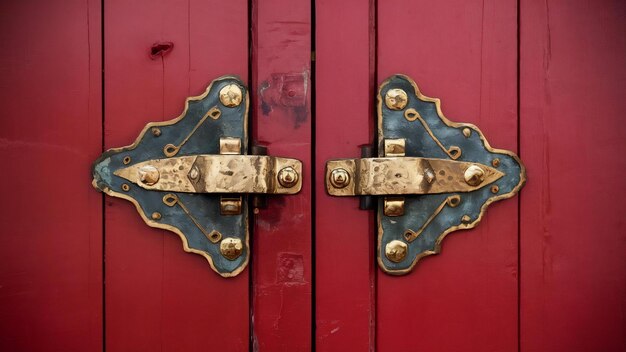 Foto bisagras metálicas para puertas