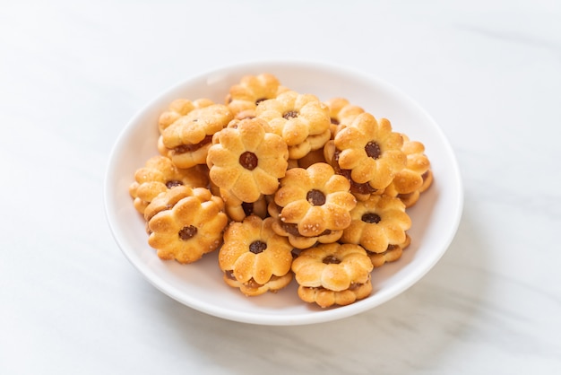 biscoito com geléia de abacaxi