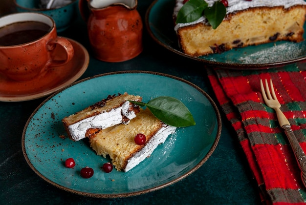 Biscoito de bolo de cranberry fresco macio caseiro