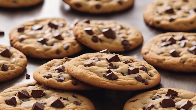 Biscoito de chocolate em branco