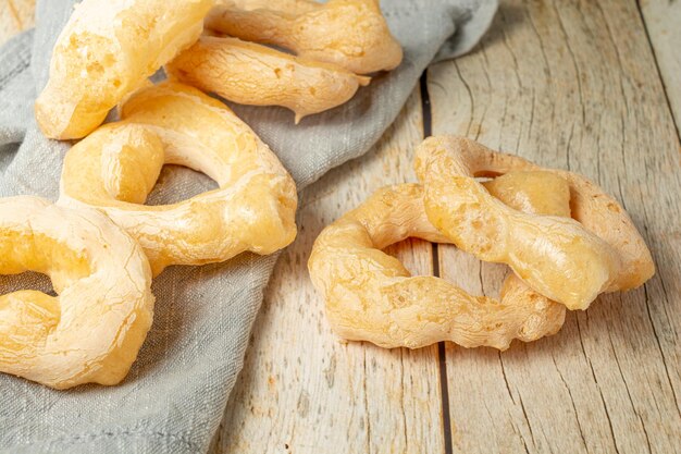 Foto biscoito de polvilho, traditioneller keks in brasilien aus maniok