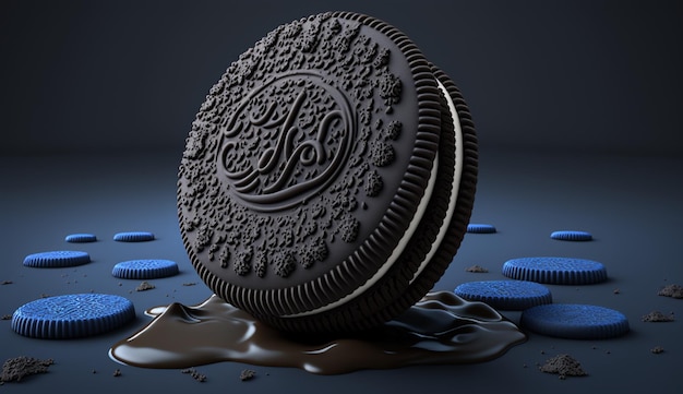 Biscoito Oreos fazer imagem de receita oreo Arte gerada por Ai