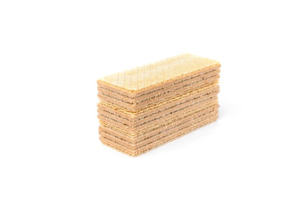 Biscoito wafer de baunilha isolado