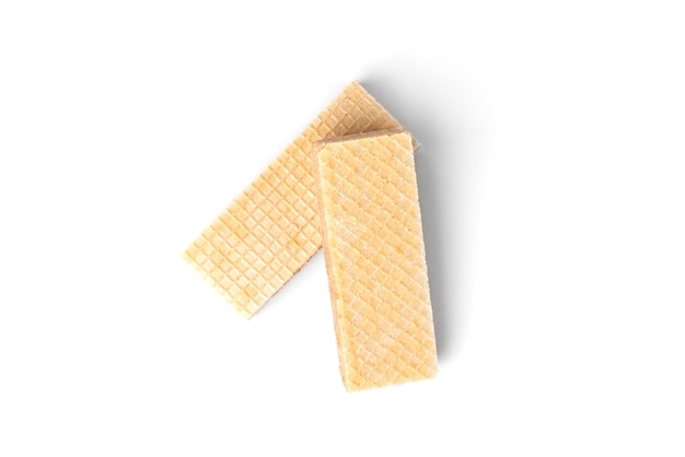 Biscoito wafer de baunilha isolado