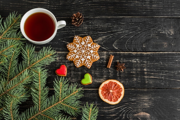 Biscoitos caseiros de gengibre de Natal