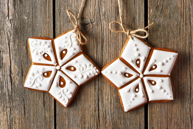 Biscoitos caseiros de gengibre de Natal