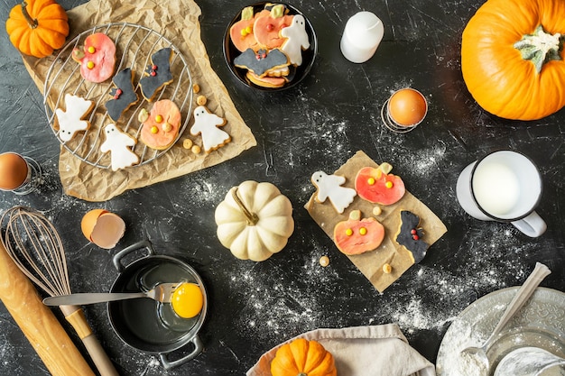 Biscoitos caseiros de Halloween