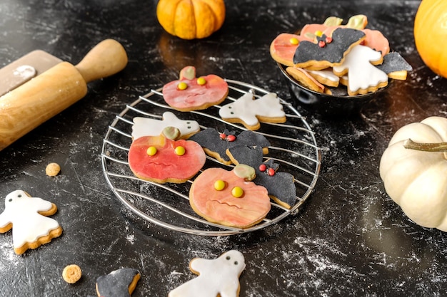 Biscoitos caseiros de halloween