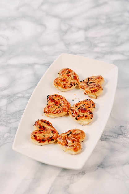 Biscoitos com chocolate escuro