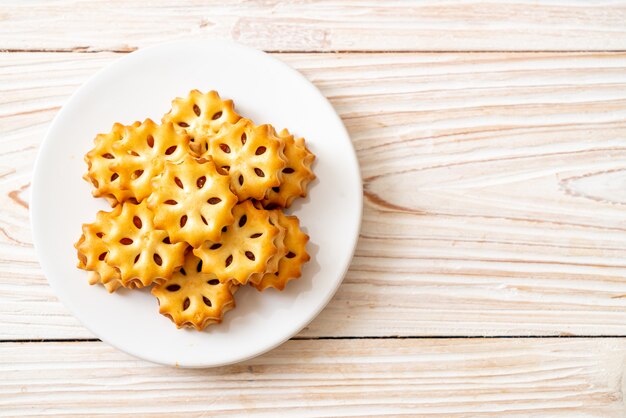 biscoitos com geléia de abacaxi