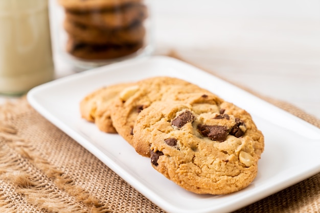 Biscoitos com gotas de chocolate