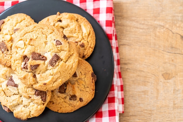 Biscoitos com gotas de chocolate