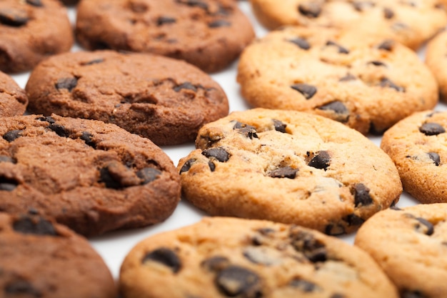 Biscoitos com gotas de chocolate