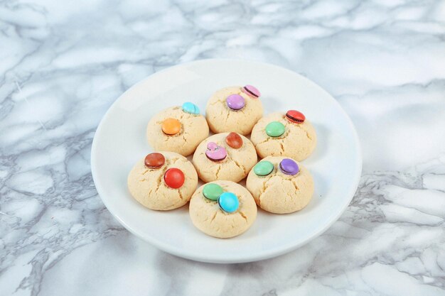 biscoitos com gotas de chocolate