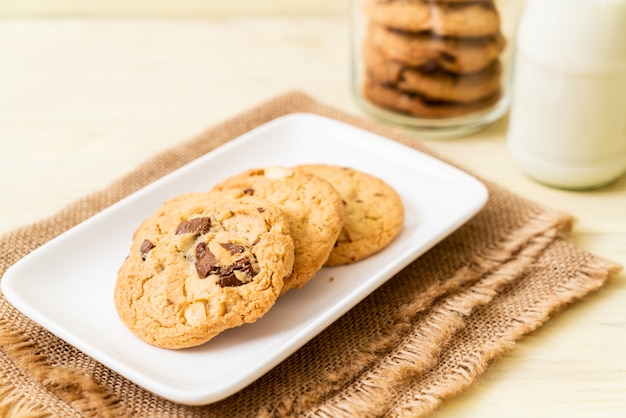 biscoitos com pepitas de chocolate