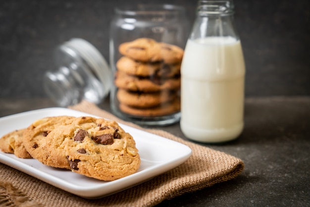 biscoitos com pepitas de chocolate