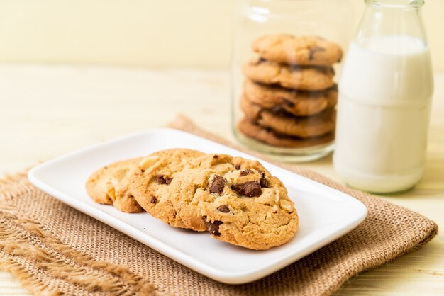 biscoitos com pepitas de chocolate