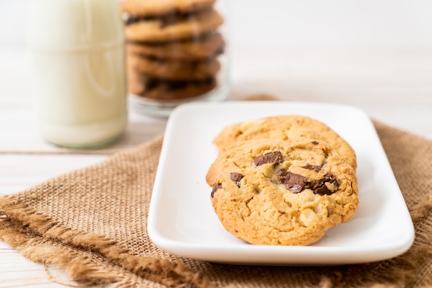 biscoitos com pepitas de chocolate