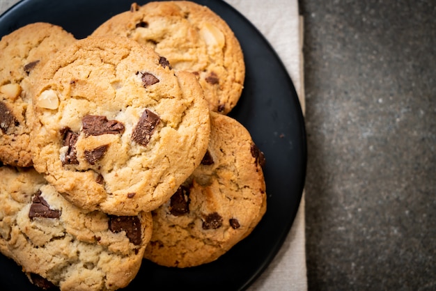 biscoitos com pepitas de chocolate