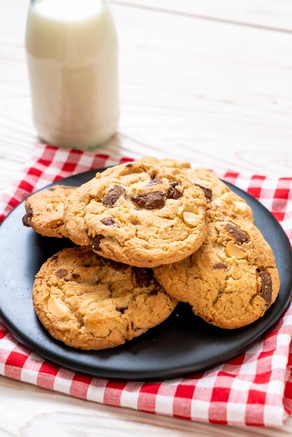 biscoitos com pepitas de chocolate