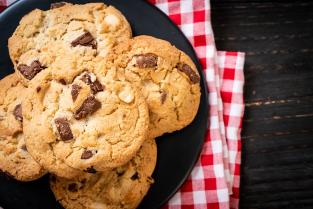 Biscoitos com pepitas de chocolate