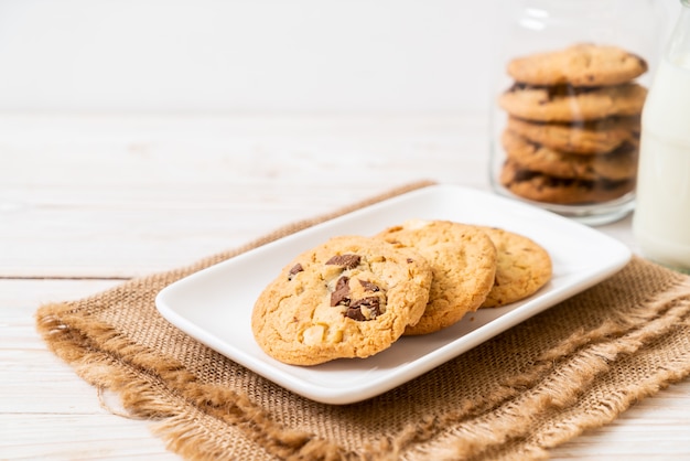 Biscoitos com pepitas de chocolate