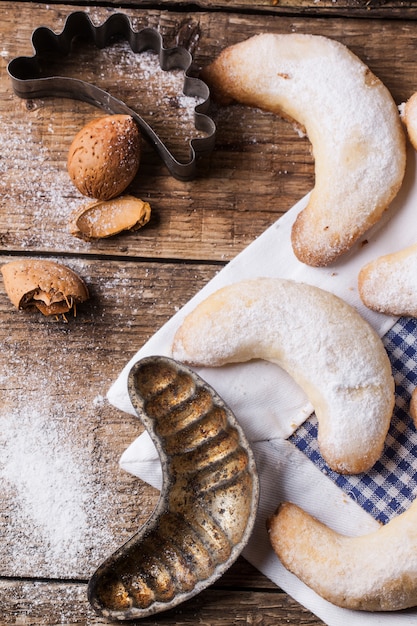 Biscoitos de açúcar com amêndoa