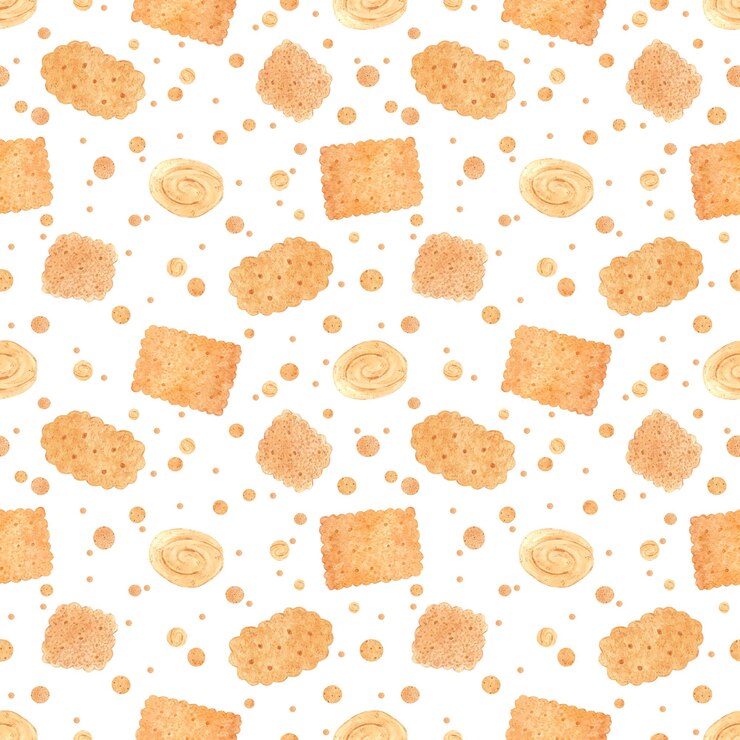 Foto biscoitos de aquarela desenhados à mão com padrão sem costura de confete isolado em fundo branco podem ser usados para scrapbook de tecido têxtil e outros produtos impressos