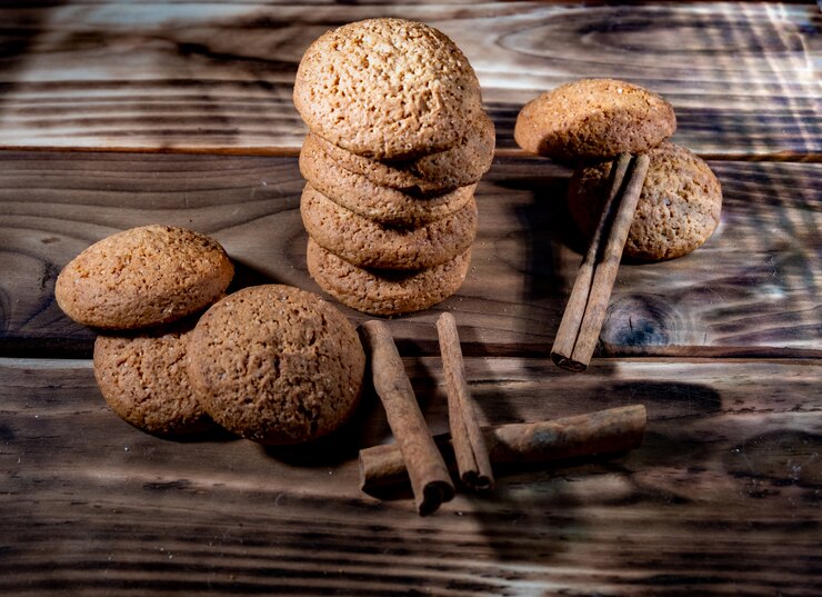 biscoitos de aveia com canela