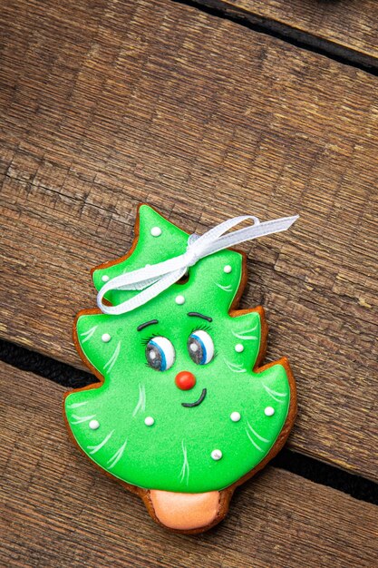 Biscoitos de biscoito de Natal e biscoitos de Natal sobremesa de ano novo