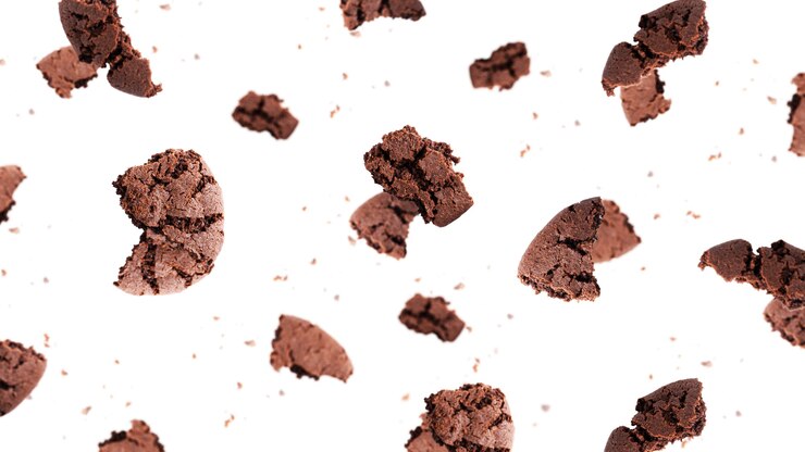 Biscoitos de chocolate americano isolados