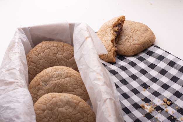 biscoitos de chocolate Biscoitos de chocolate picados