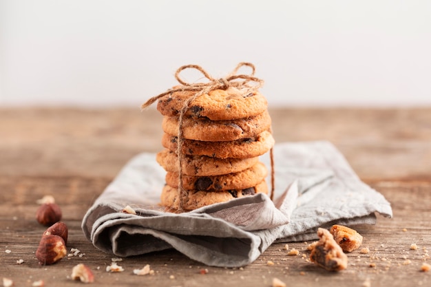 Biscoitos de chocolate close-up