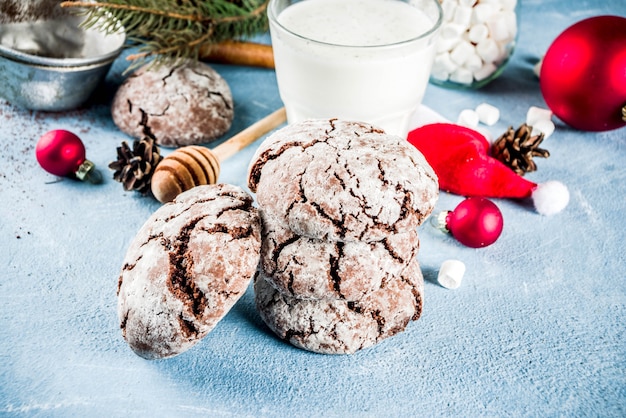 Biscoitos de chocolate de Natal