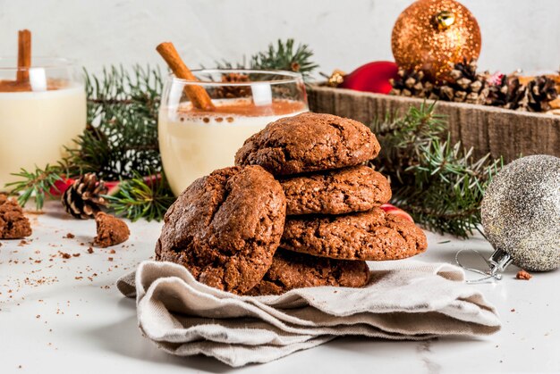 Biscoitos de chocolate para o Natal