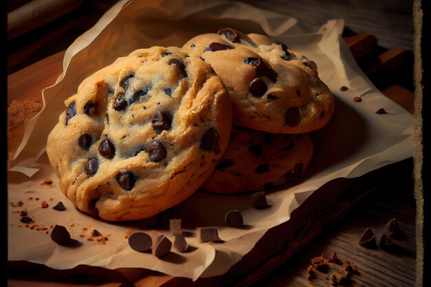 Biscoitos de chocolate saudáveis