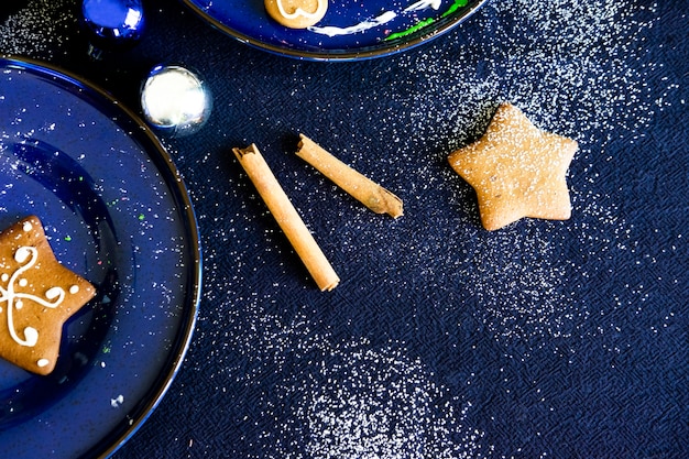 Foto biscoitos de gengibre de natal alimentos caseiros