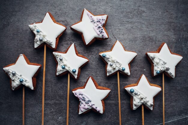 Biscoitos de gengibre de natal