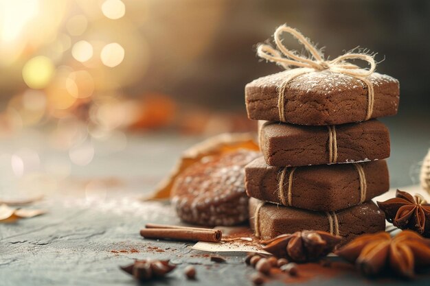 Biscoitos de melassa no outono