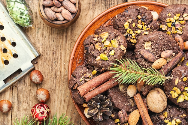 Biscoitos de natal assados