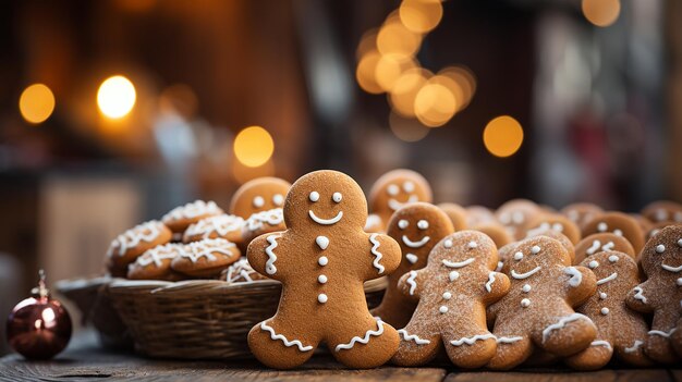 biscoitos de Natal num prato